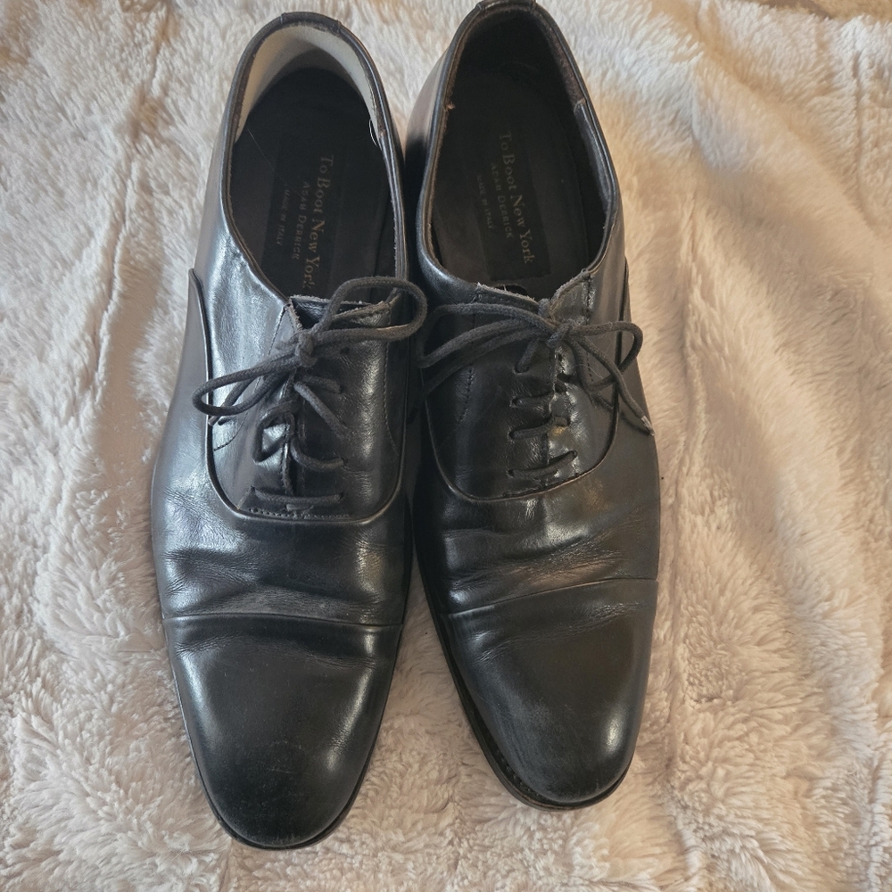 To Boot New York Men's Nico Lace Up Cap Toe Oxford Dress Shoes Size 9.5